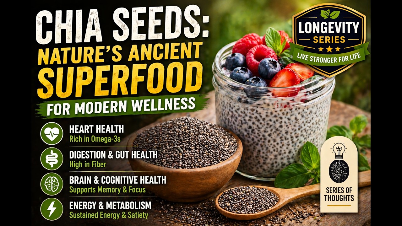Chia Seeds: Nature’s Ancient Superfood for Modern Wellness | Omega-3s, Fiber & Longevity Benefits