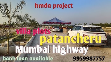 hmda project villa open plots for sale in gated community at patancheru|   isnapur x road muthangi|
