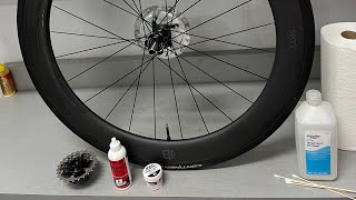Black Inc wheels freehub cleaning and lube with Dumonde Tech oil and grease
