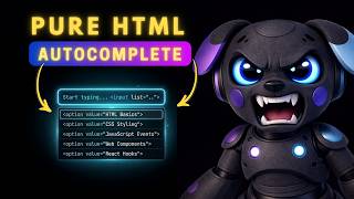 HTML Autocomplete Input | WITHOUT JavaScript