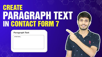 How To Add Paragraph Text Field In Contact Form 7 | WordPress Tutorial
