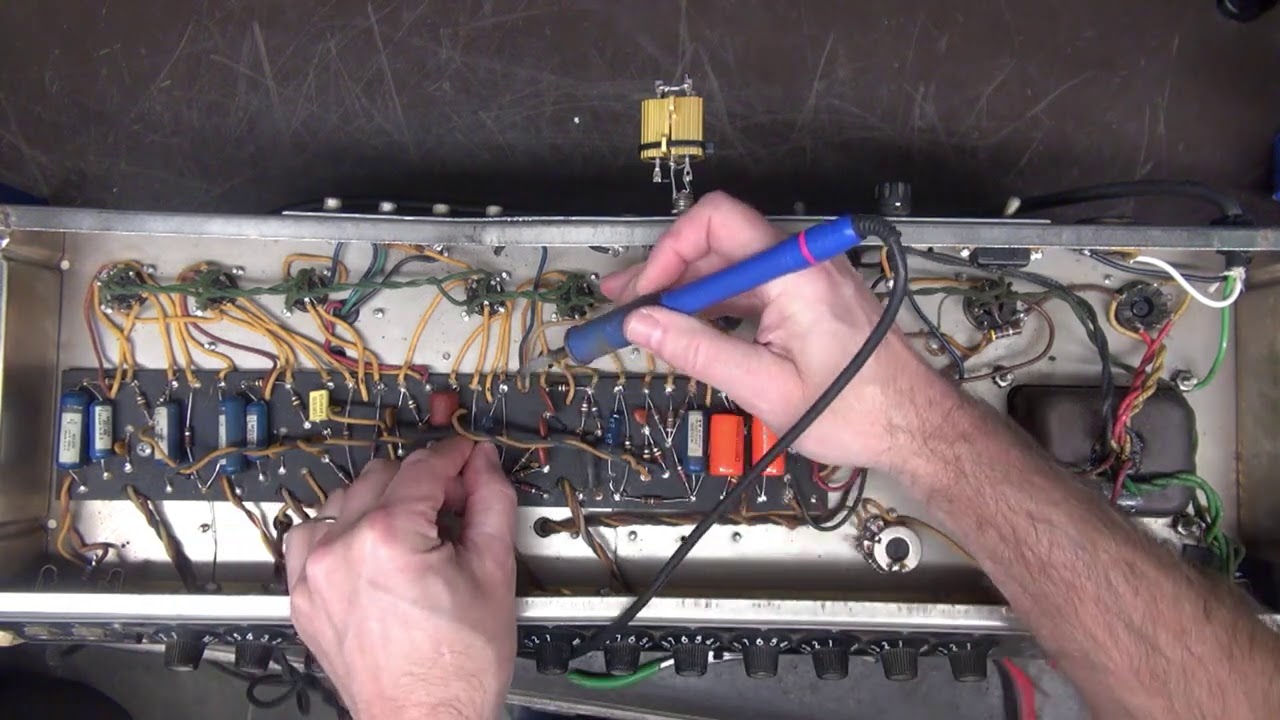 Fender Super Reverb Blackface tube guitar amp Repair Part 2 Cap + LDR