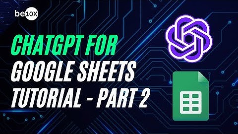 ChatGPT for Google Sheets:  Use GPT AI in Sheets (Automate & Analyze)