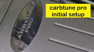 Carbtune Pro (used to sync throttle bodies or carburetors) Initial Setup