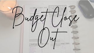 Paycheck Budget Close Out | Zero Based Budgeting | @thebudgetmom BBP Workbook 