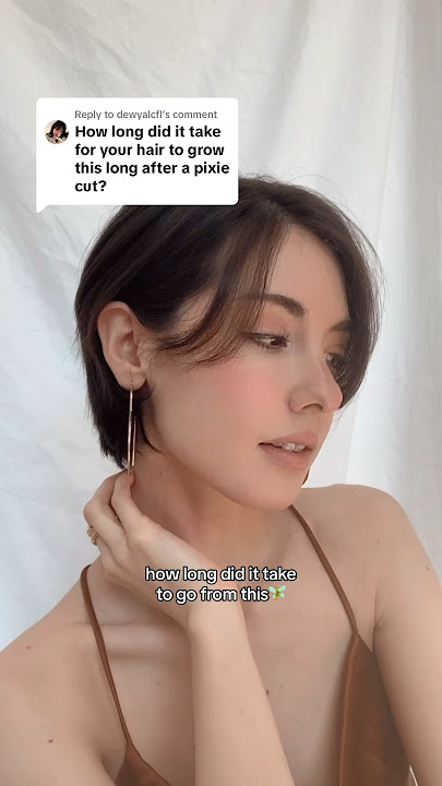 Potongan rambut pixie menjadi PANJANG✂️