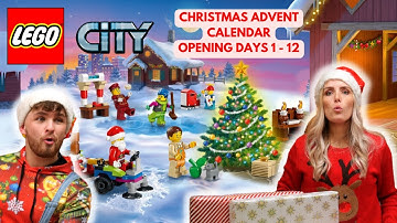 OPENING THE 2022 LEGO CITY ADVENT CALENDAR DAYS 1-12 TALK ABOUT CHRISTMAS FOOD WITH JESSE AND DAISY