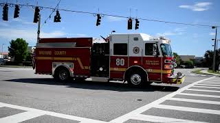Brevard County Fire Rescue, Engine 80 Responding