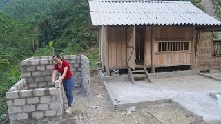 FULL VIDEO; 120 days Technique Building Water Tank With Brick And Cement, Complete BUILD LOG CABIN