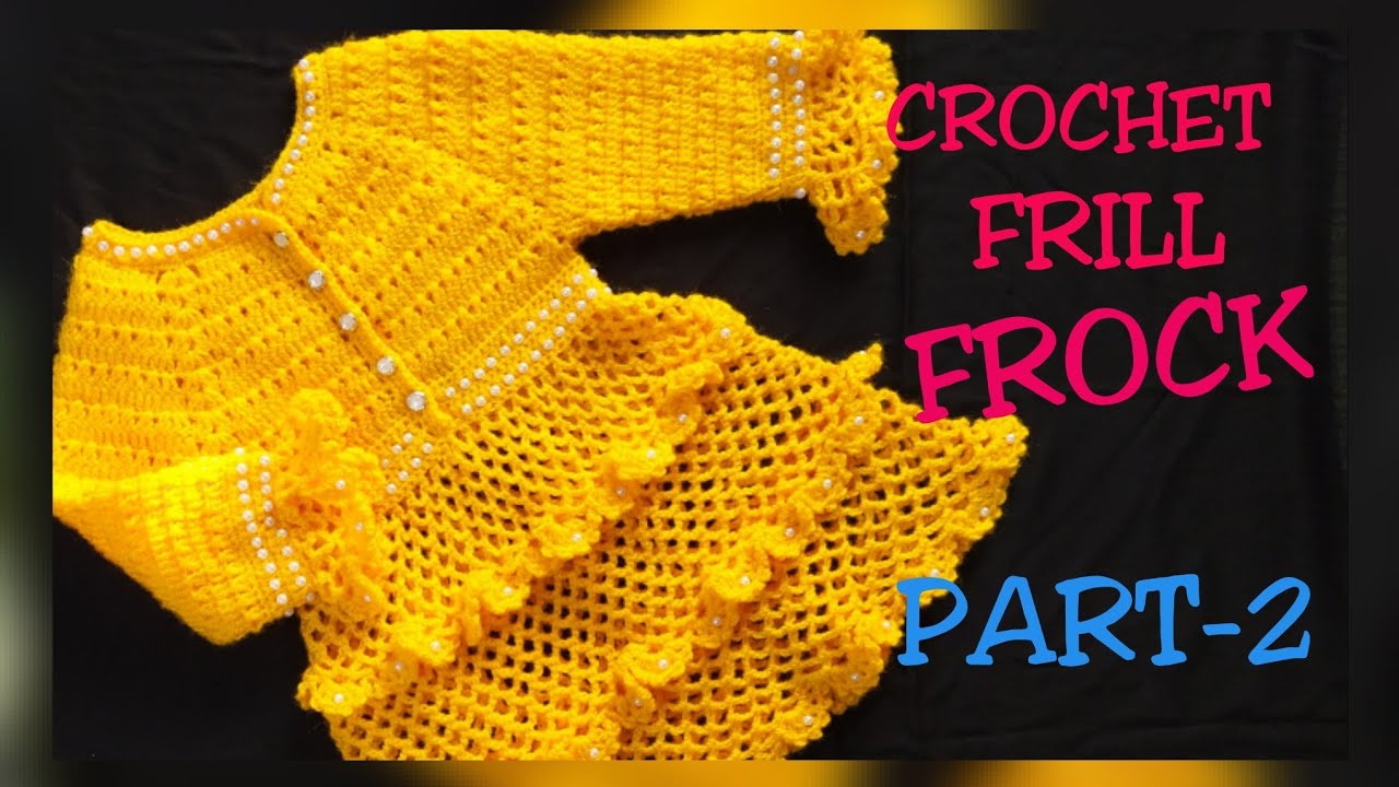 crochet baby frock in hindi