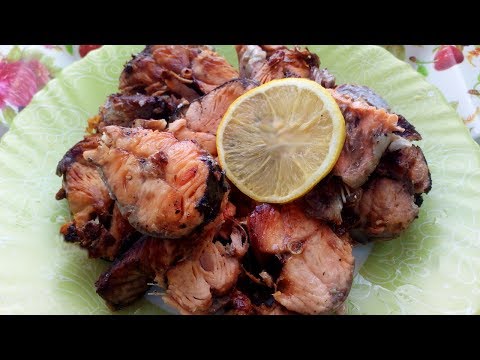 Video: Salted Pink Salmon Marinated In Lemon Juice