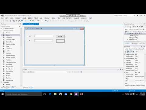 พื้นที่สามเหลี่ยม ด้วยโปรแกรม Visual Studio 2012
