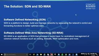 Comcast Business - SD-WAN: From Racks to Apps screenshot 3