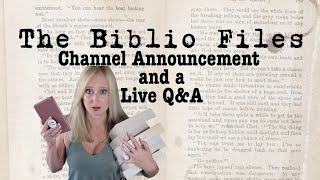 The Biblio FIles: Ep 01 Channel Announcement and Q&A
I am introducing a new series on my BookTube channel called The Biblio Files. In this first episode I am (learning how to stream live first and foremost) going to tell you what it is about and then answer some questions I am gathering beforehand and live as an Ask Me Anything segment. Books, reading habits, lifestyle - anything! The Biblio FIles: Ep 01 Channel Announcement and Q&A