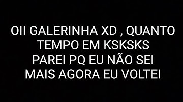 FAÇO INTRO COM TIPOGRAFIA DE GRAÇA - VOLTEII!