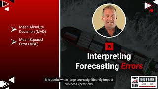 Interpret forecasting errors (LU2/LO5)