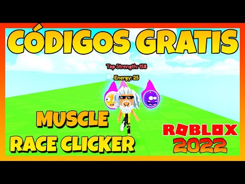 Roblox - Códigos Muscle Race Clicker - Energia grátis e animais de