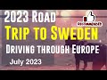 UK to Lapland Sweden via Gothenburg Drivers eye view Stunning Nordic roads