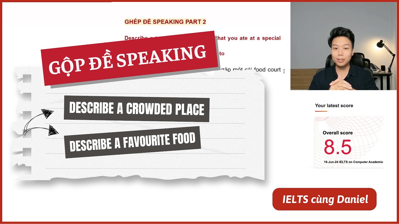 8.0 Speaking 🔥 Gộp 2 đề Speaking P2 tả 