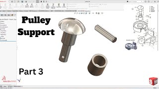 Pulley Support Part 3 SolidWorks Tutorial! SolidWorks
