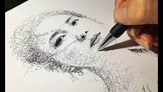 Vẽ MỸ TÂM bằng cách viết 1000 chữ Tâm - DP Truong