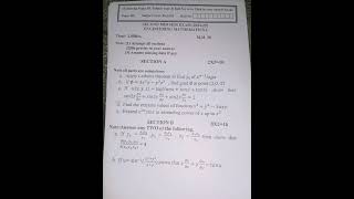 Mathematics1 b.tech 1st year unit test question paper #aktu #math #exam #test