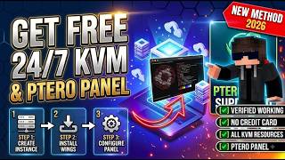 FREE 24/7 KVM VPS Hosting & Ptero Panel Setup (2026 Method)