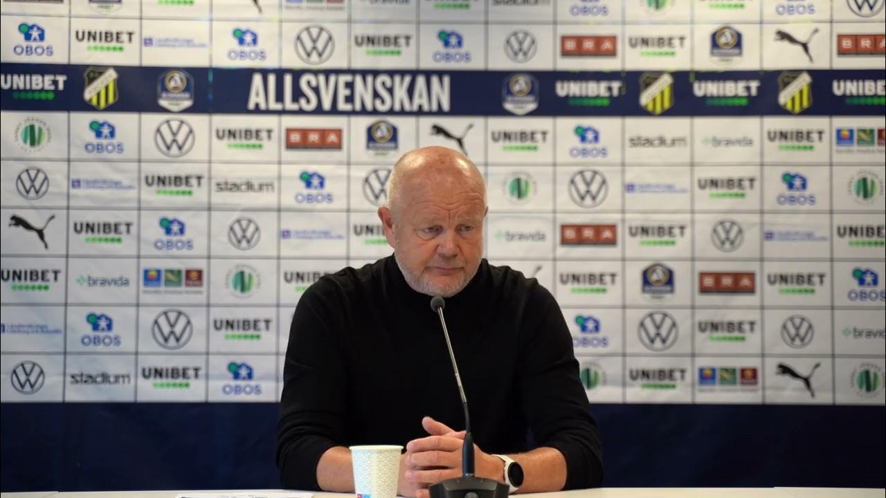 Presskonferensen efter BK Häcken IFK Värnamo YouTube