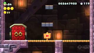 New Super Luigi U 3 Star Coin Walkthrough - Rock Candy Mines Tower Sumo Bro's Spinning Tower2345 screenshot 5