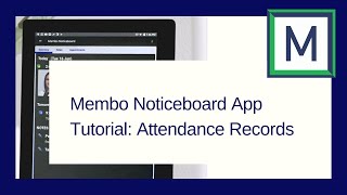 Membo Noticeboard App Tutorial: Visitor Attendance Records screenshot 5