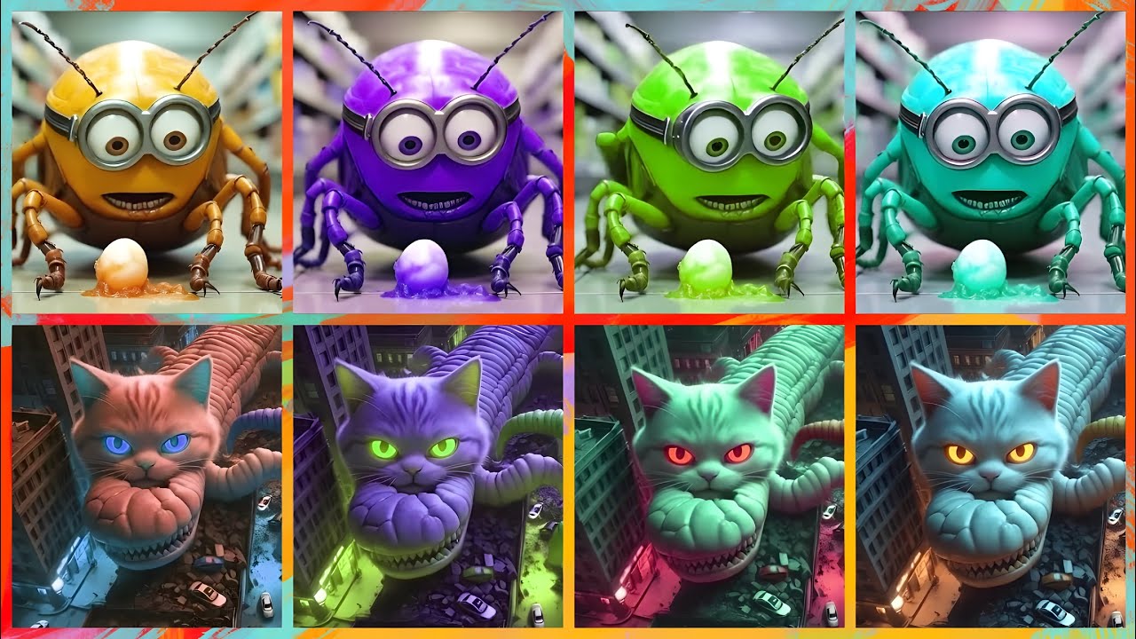 Minions Lego Monster Tank ✨️🎶✨️ Messy  Viral Groove  Coffin Dance