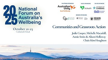 Jodie Cooper, Michelle Macaskill, Annie Smits & Alison Holloway - Communities and Grassroots Action