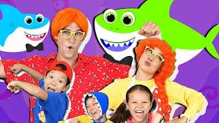 baby shark finger family kids songs nursery rhymes dominoki