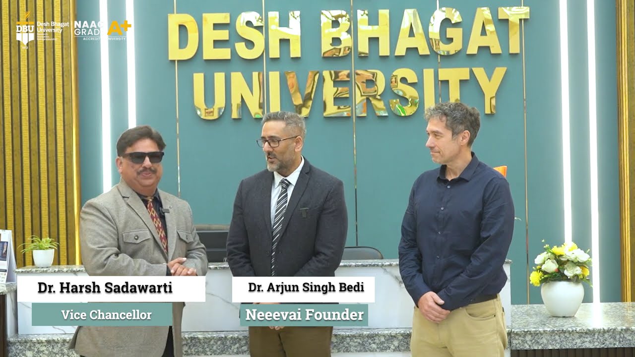 Desh Bhagat University Signs MoU with NeeevAI | AI Industry Collaboration | B.Tech CSE (AI)