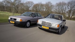 Youngtimer dubbeltest - Mercedes 190 vs Audi 80(, 2014-07-15T08:02:52.000Z)