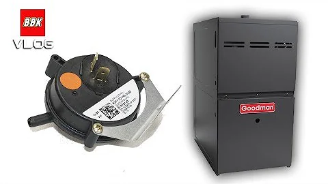 How to fix a Goodman Furnace Pressure Sensor Switch - 3 Blinking Lights on Furnace