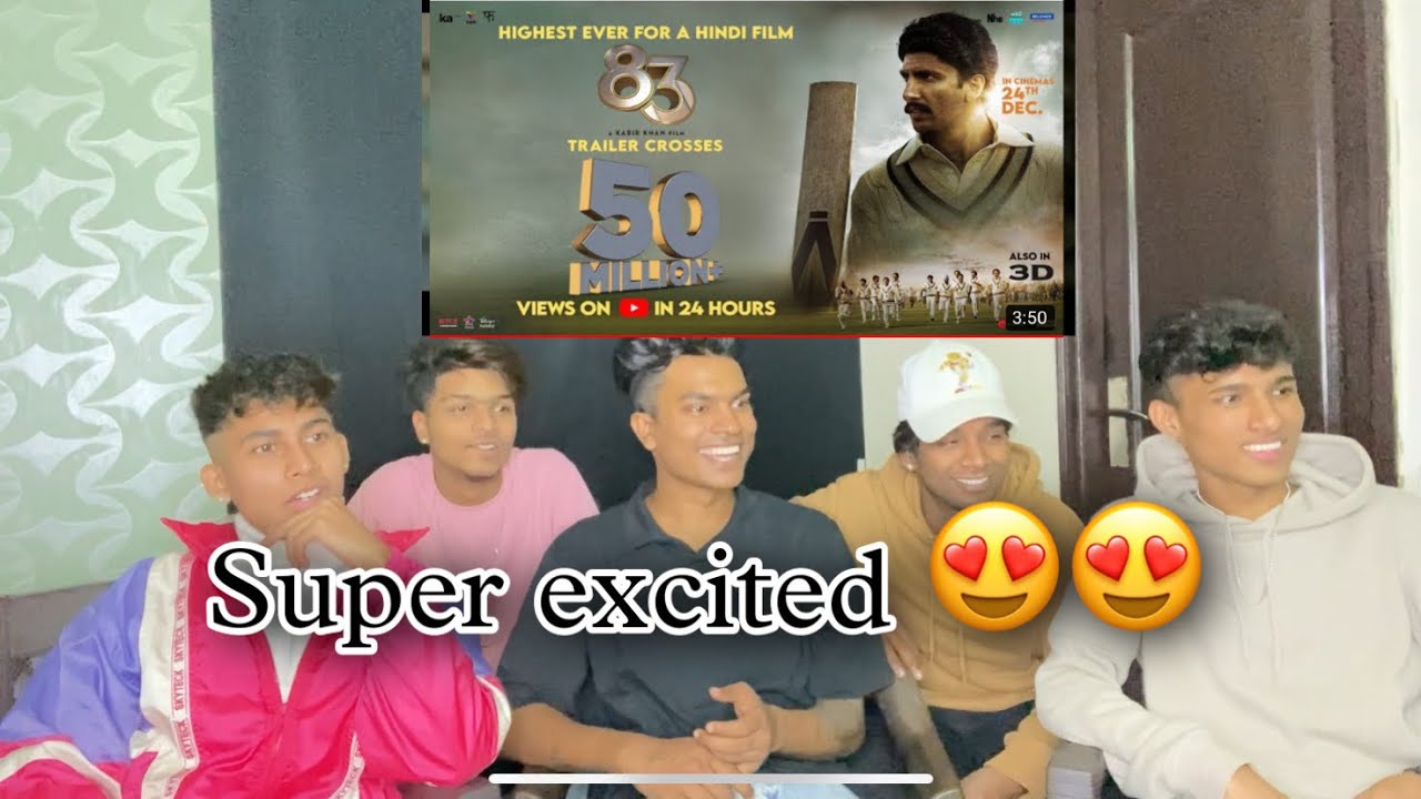 83 Movie | Trailer | Ranveer singh | Deepika *Reaction*