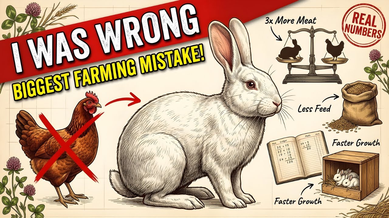 Stop Raising Chickens: The Math Behind Meat Rabbits - YouTube
