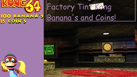 Donkey Kong 64 Frantic Factory Tiny Kong Banana