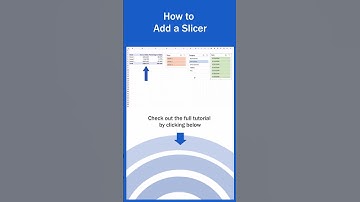 How to Add a Slicer in Excel