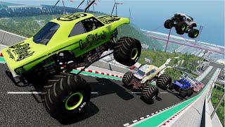 : Epic High Speed Monster Truck Jump And Crashes #43 | BeamNG Drive | BeamNG ASna