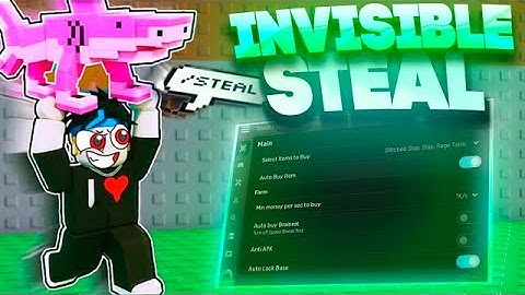 STEAL A BRAINROT Script Hack NO KEY with INVISIBLE STEAL, NOCLIP, ANTI-HIT, SPEED BOOST + ANTI KICK!