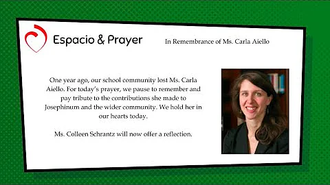Ms. Carla Aiello Tribute Prayer