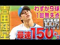 【最速150㌔】吉田輝星『わずか9球で “ワン・ツー・スリー”』