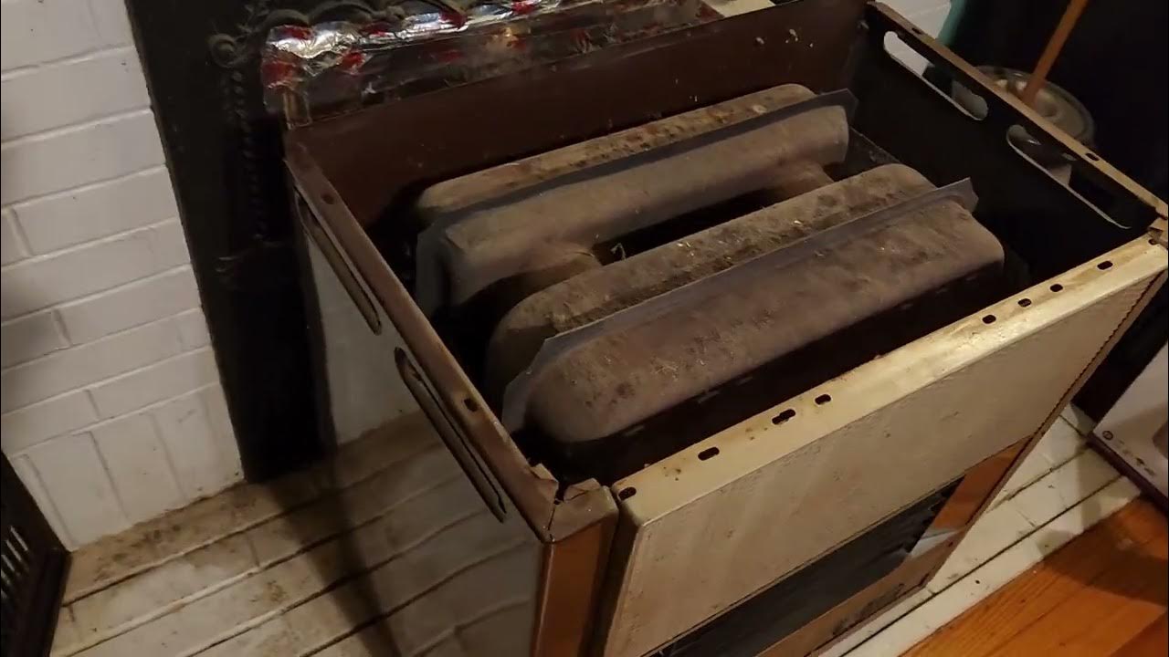 ANTIQUE GAS HEATER FOR THE HOUSE THIS WINTER Heating the old