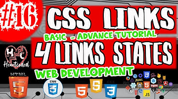 CSS LINKS (BASIC - ADVANCE HTML CSS JAVASCRIPT LESSON 16) -HEARTCODED - TAGALOG TUTORIAL