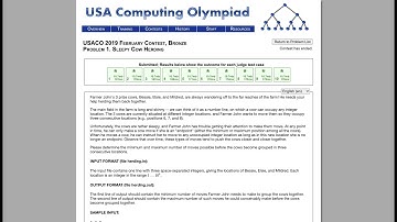 USACO 2019 February Bronze - Sleepy Cow Herding