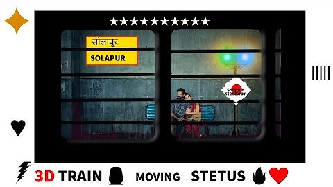 Trending 3d Train Moving Status || How To Make Train 3d Status || special Hindi WhatsApp status