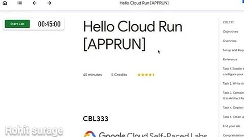 Lab 5 || Google cloud fundamental : Hello cloud run [APPRUN] 2022 Lab solutions
