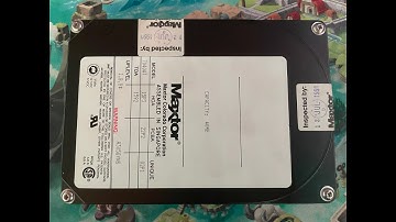 Maxtor 7040AT Hard drive sounds - 40MB drive from 1991
